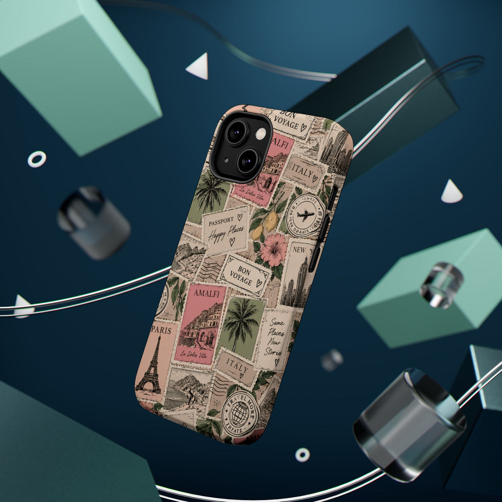 Travel Passport Stamp Magnetic Impact-Resistant Case