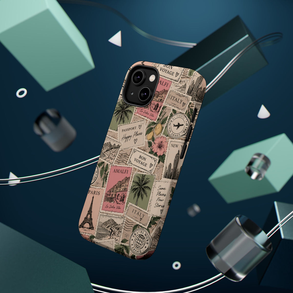 Travel Passport Stamp Magnetic Impact-Resistant Case