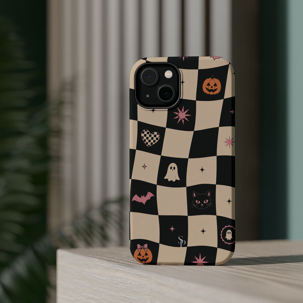 Halloween Checkerboard Magnetic Phone Case