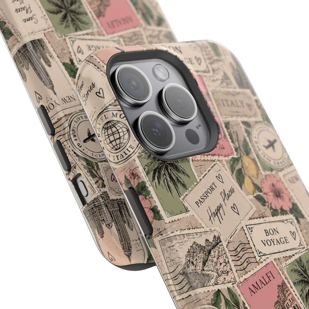 Travel Passport Stamp Magnetic Impact-Resistant Case