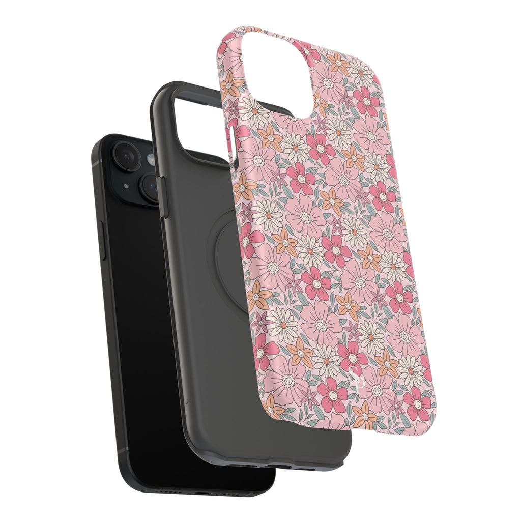 Pink Flowers Impact-Resistant Case
