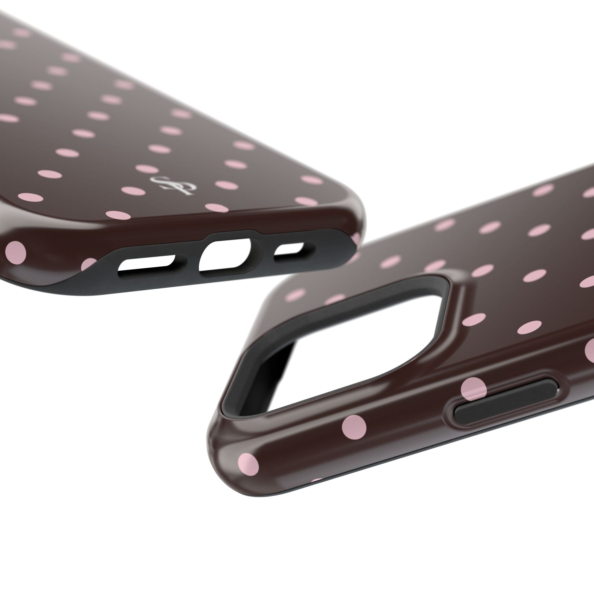 Brown Polka Dot Magnetic Impact-Resistant Phone Case