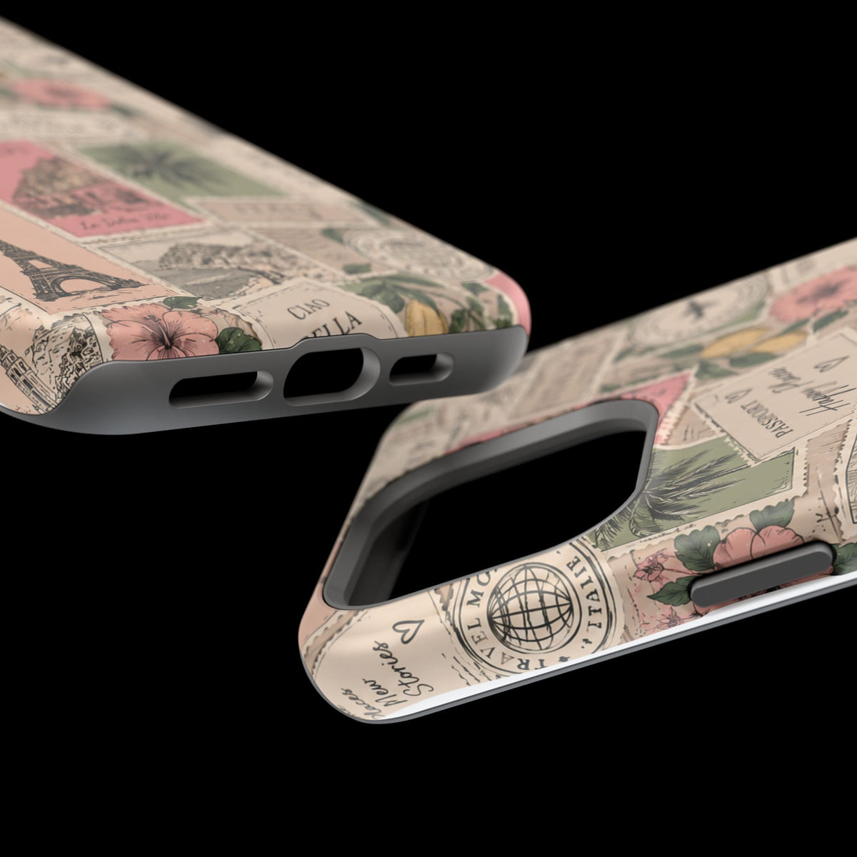 Travel Passport Stamp Magnetic Impact-Resistant Case
