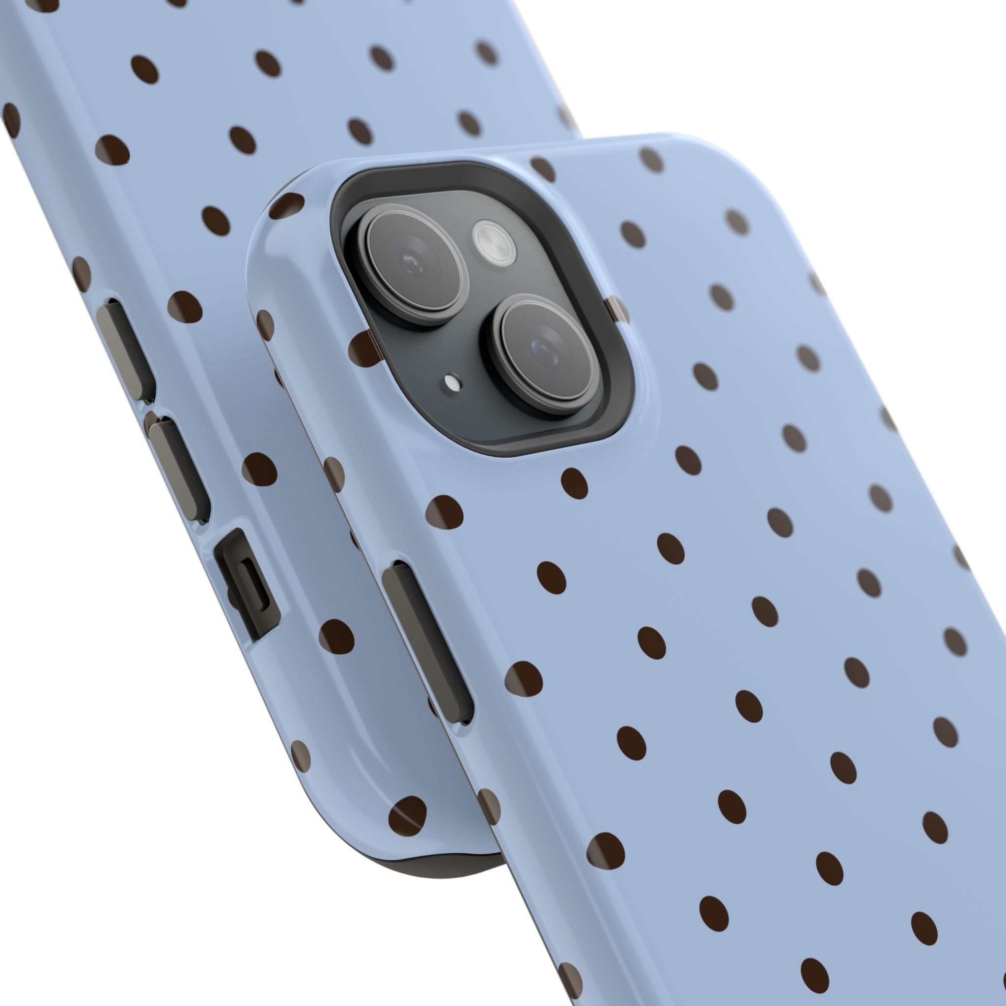 Blue Polka Dot Magnetic Impact Phone Case