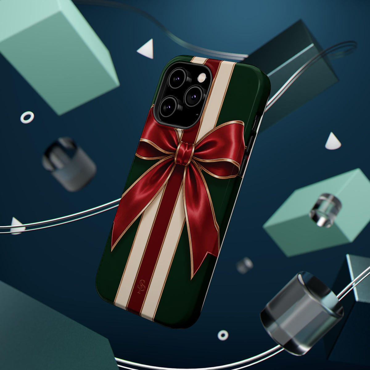 Christmas Gift Bow Magnetic Phone Case