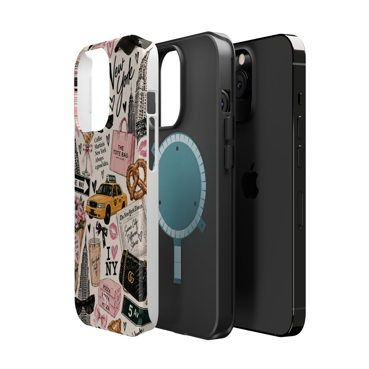 Pink New York Magnetic Phone Case