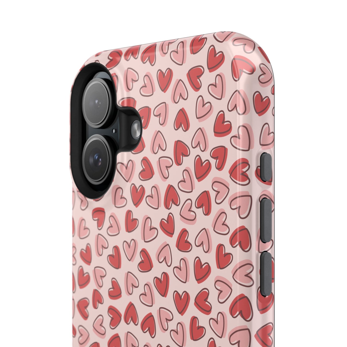 Heart Pattern Impact-Resistant Phone Case - Stylish Protection for Valentine's Day & Everyday Love