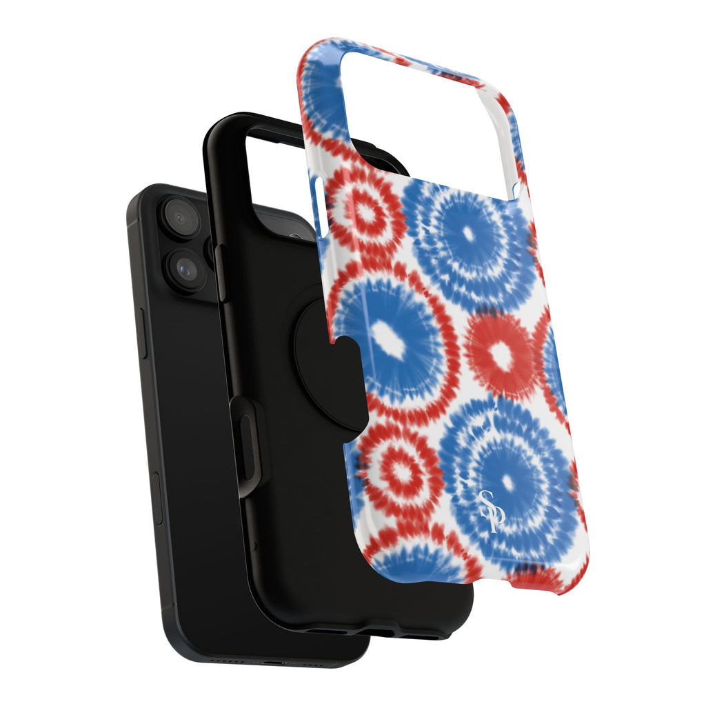 Patriotic Tie Dye Impact Resistant Phone Case