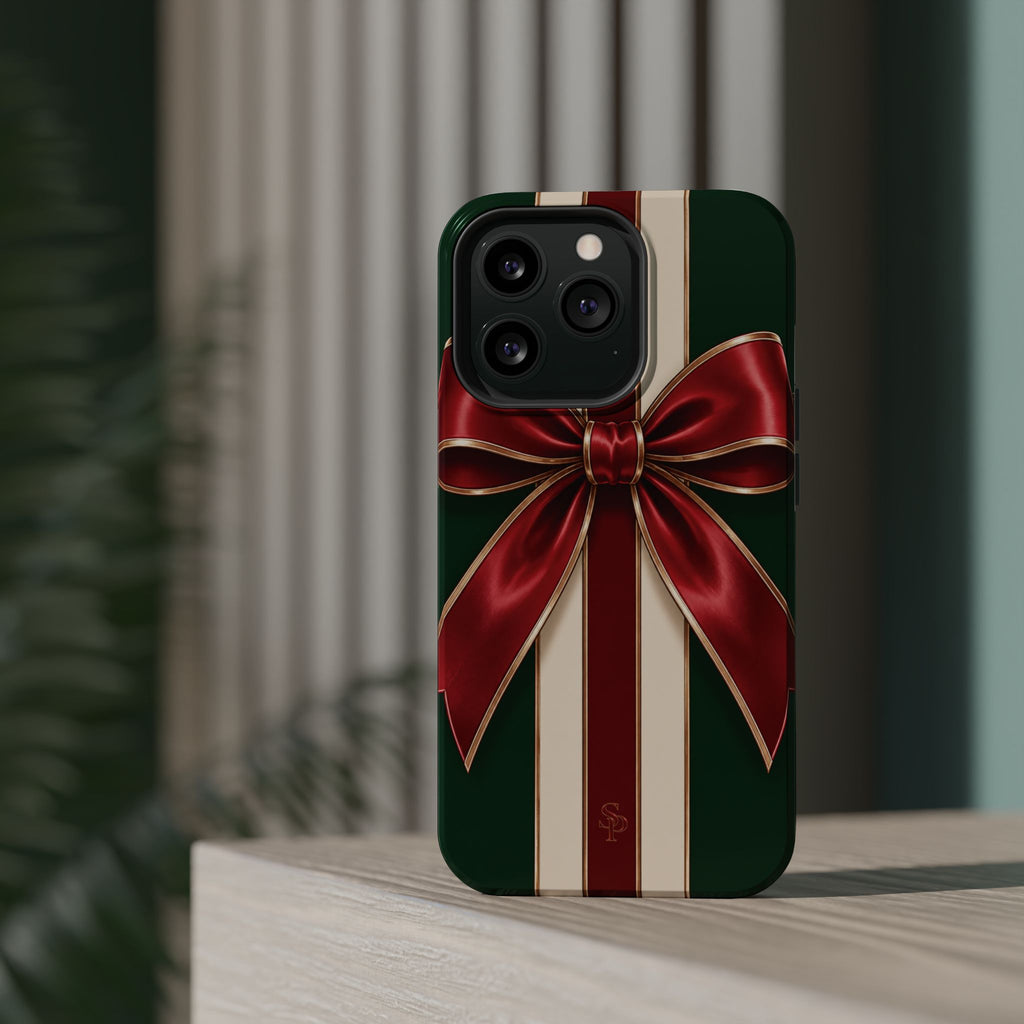 Christmas Gift Bow Magnetic Phone Case