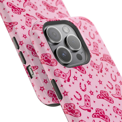 Pink Cowgirl Impact-Resistant Case