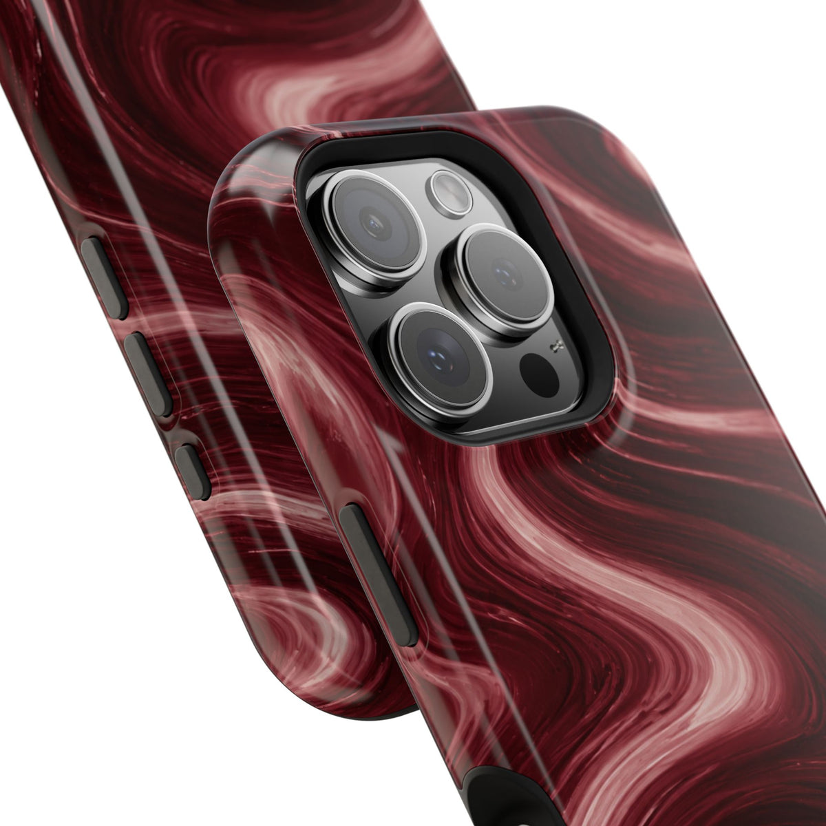 Burgundy Marble Magnetic Phone Case