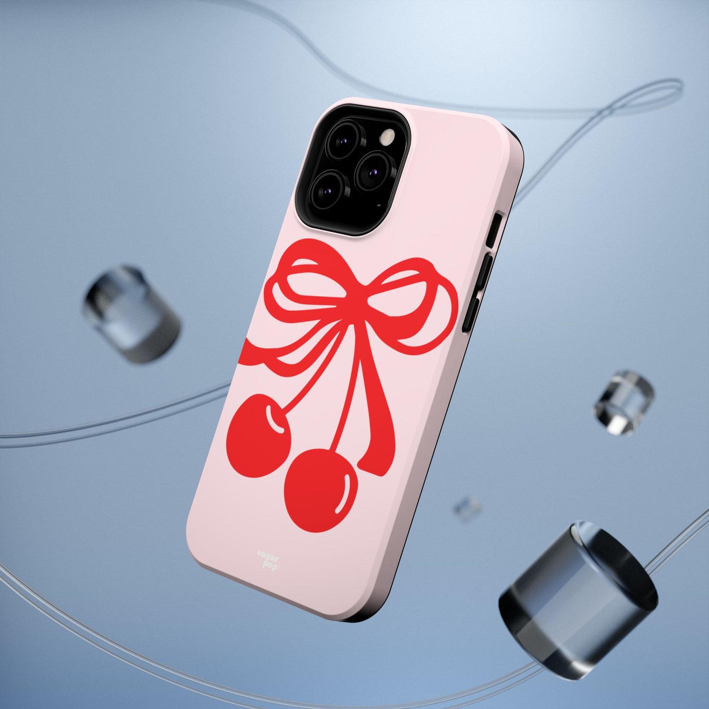 Cherry Bow Impact-Resistant Phone Case