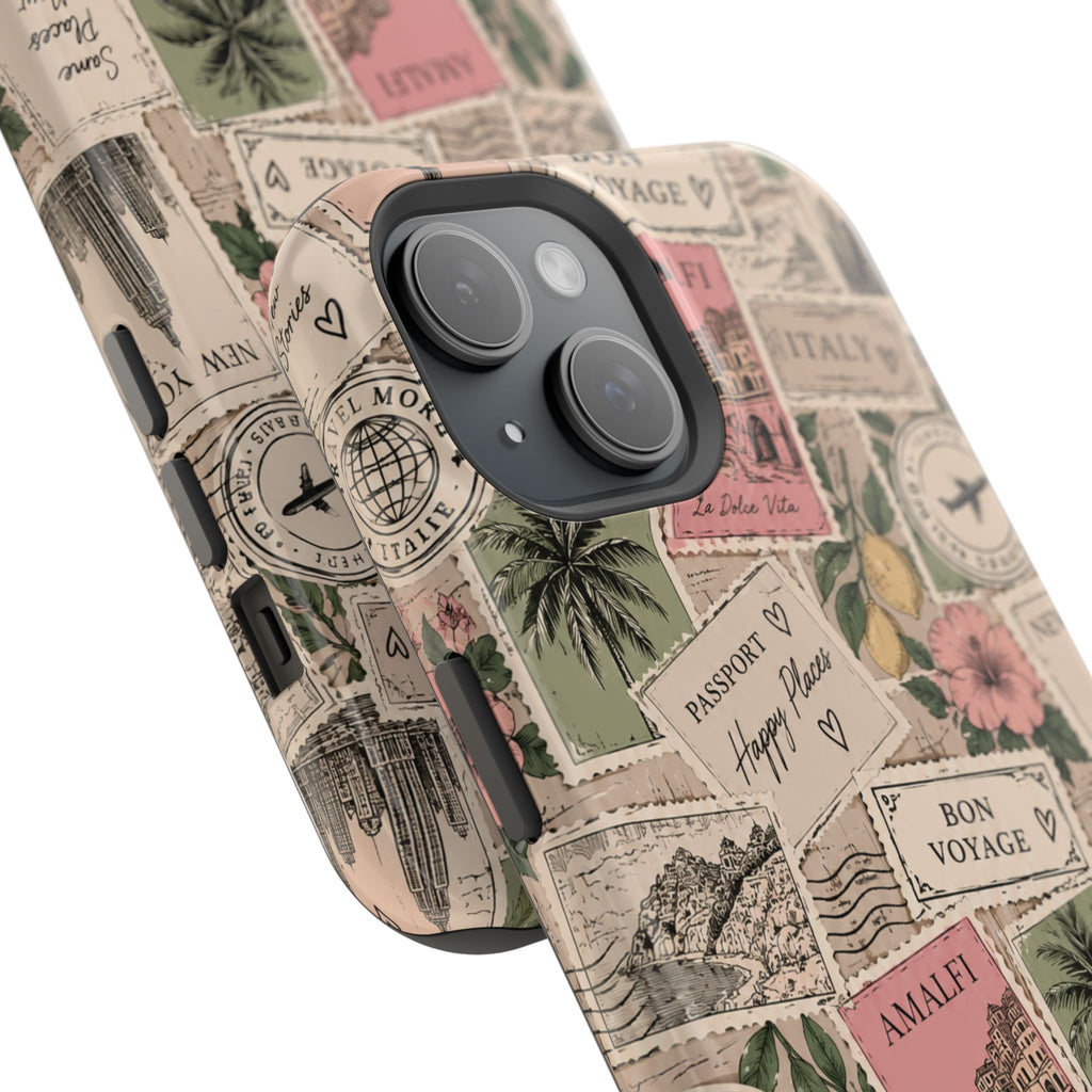 Travel Passport Stamp Magnetic Impact-Resistant Case