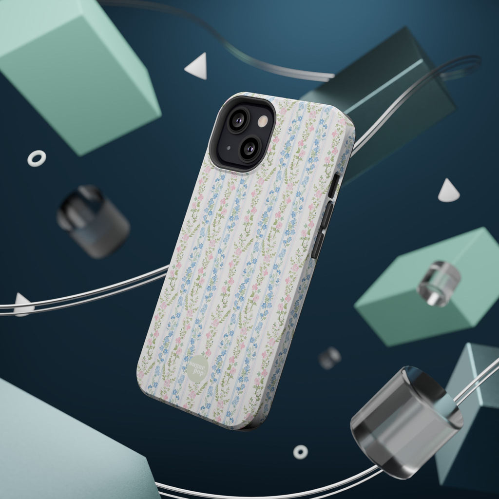 Pastel Floral Pattern Magnetic Tough Case