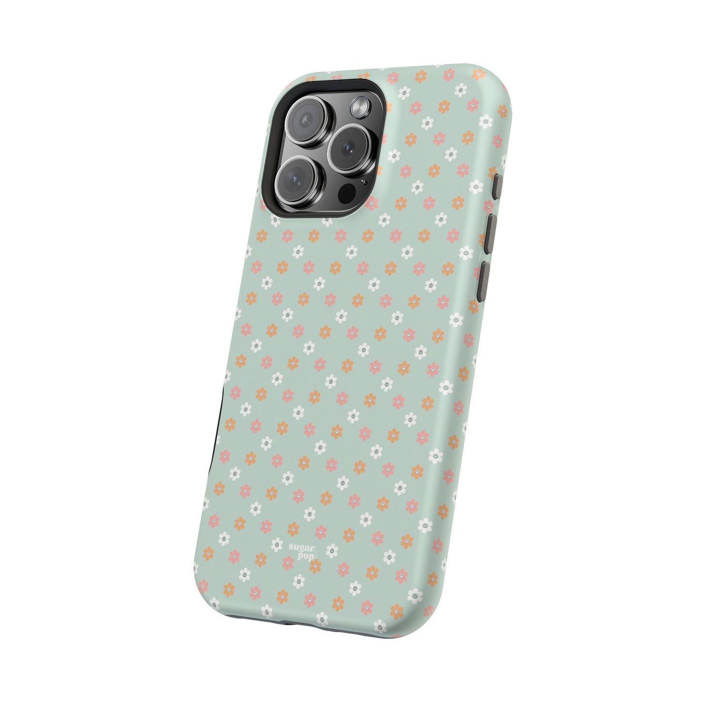 Floral Smiley Magnetic Tough Case