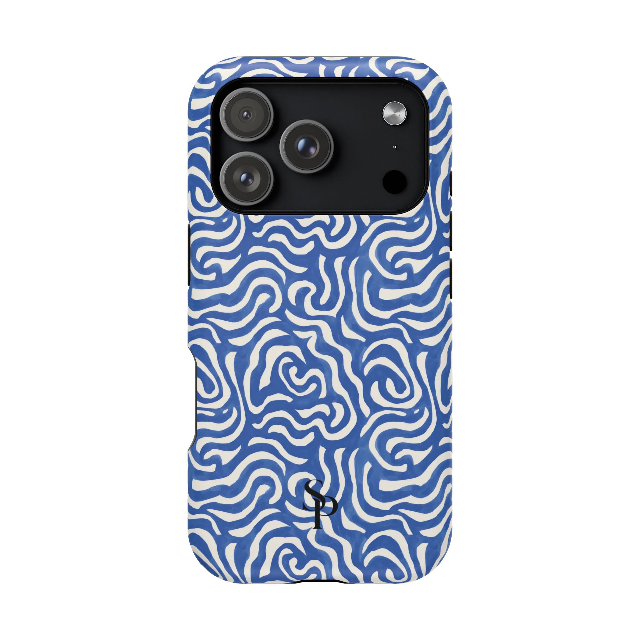 Blue Abstract Swirl Magnetic Impact Phone Case