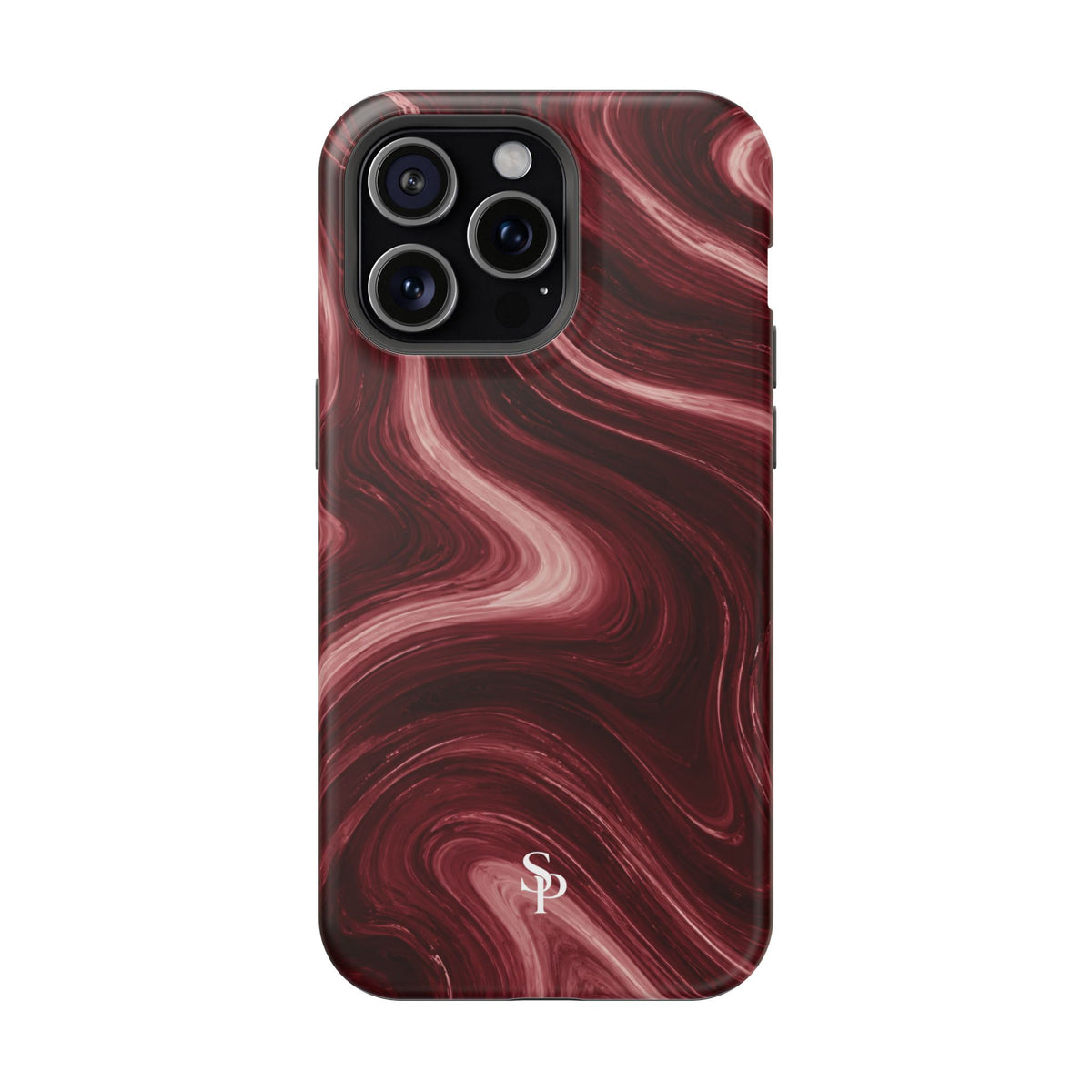 Burgundy Marble Magnetic Phone Case