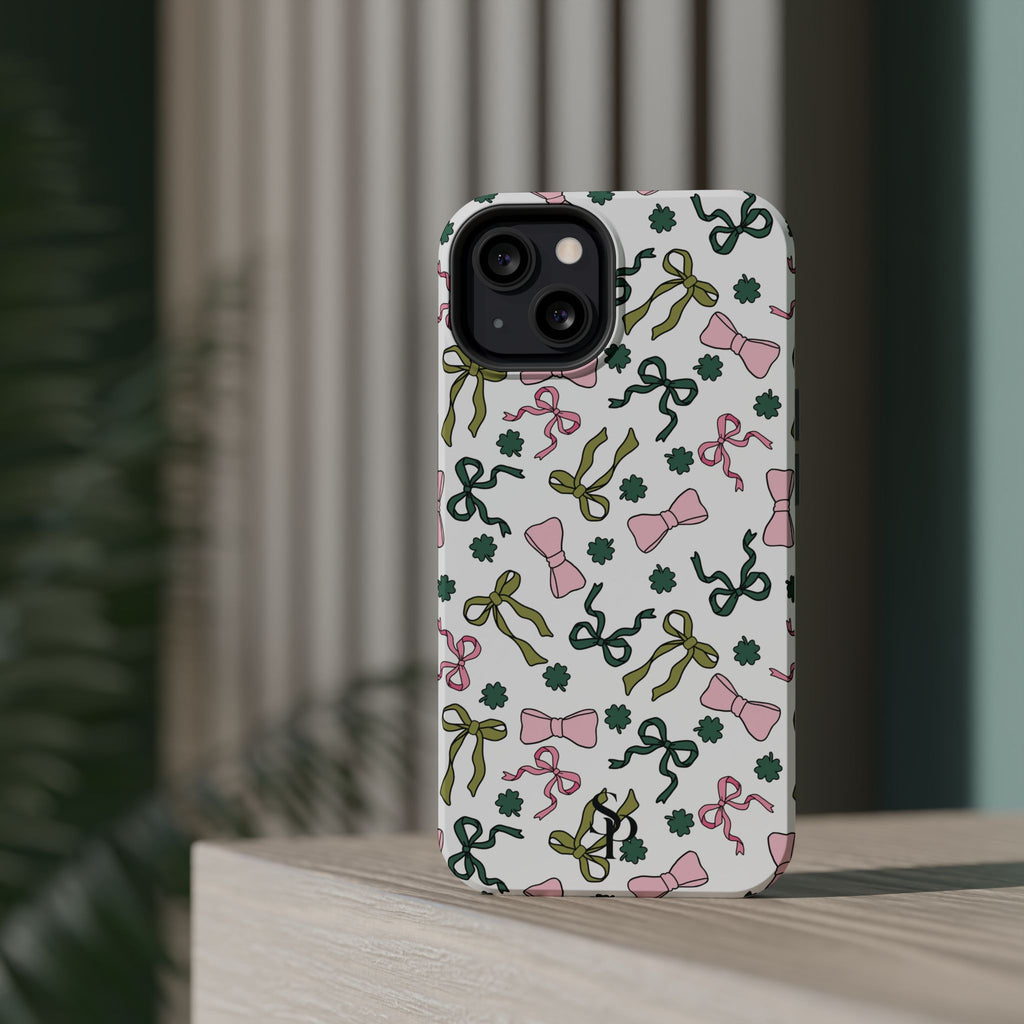 Bows and Shamrocks Magnetic Phone Case