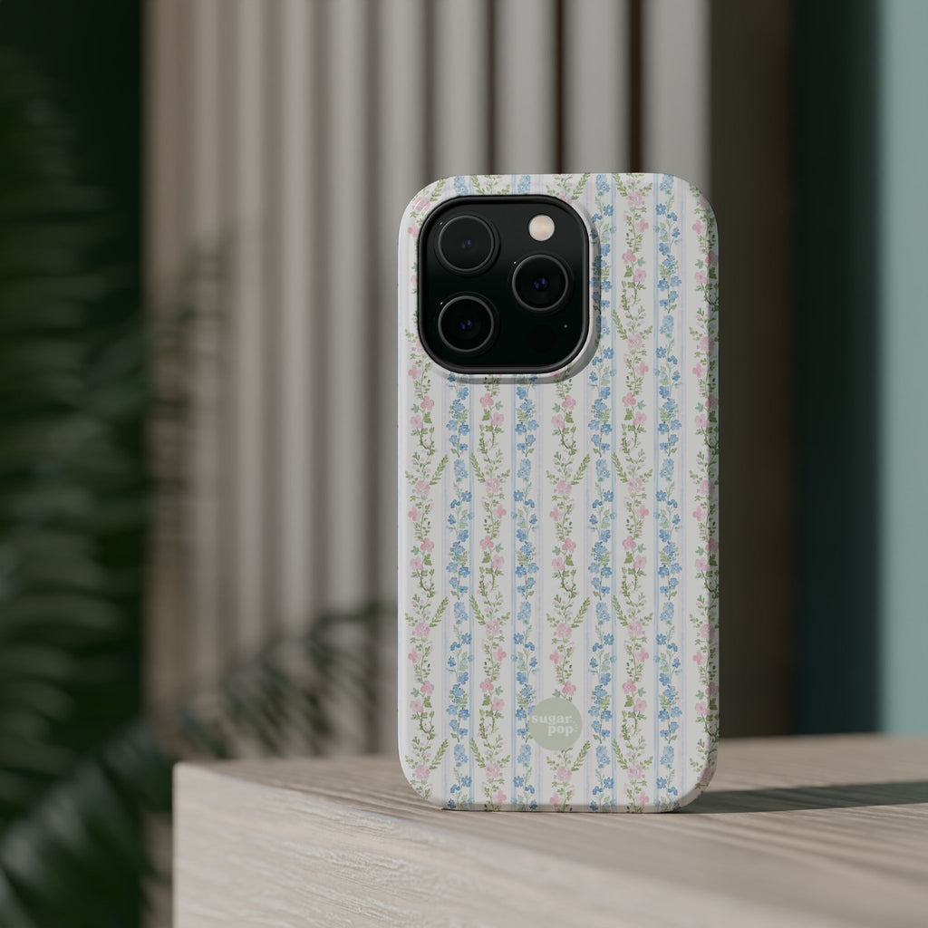 Pastel Floral Pattern Magnetic Tough Case