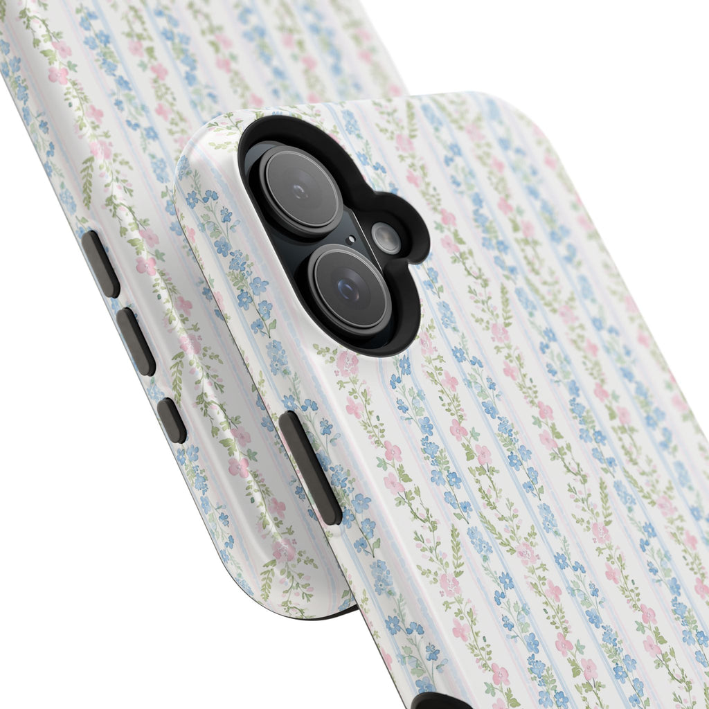 Pastel Floral Pattern Magnetic Tough Case