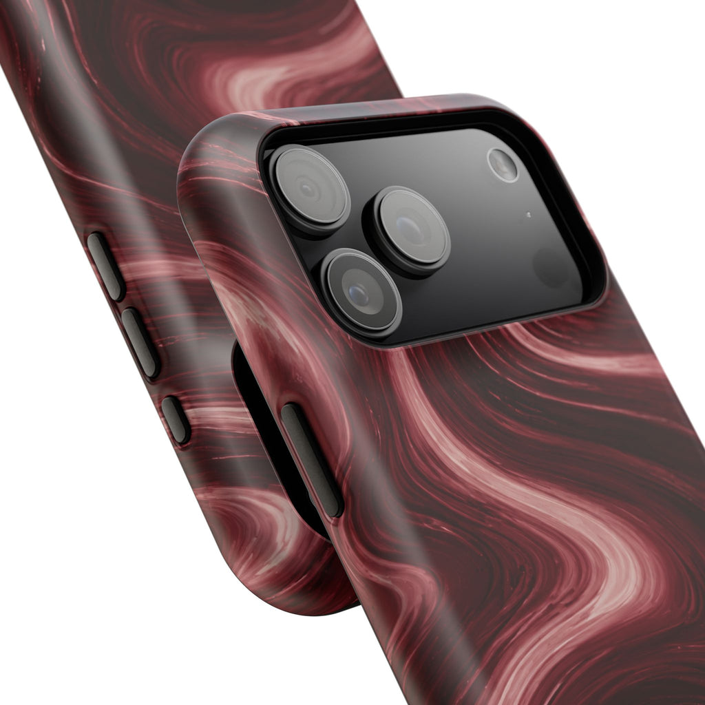 Burgundy Marble Magnetic Phone Case