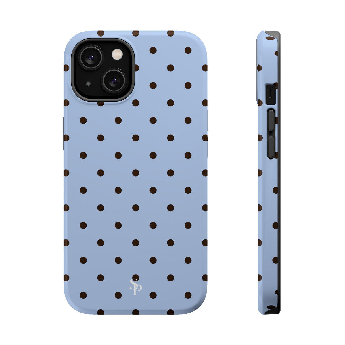 Blue Polka Dot Magnetic Impact Phone Case