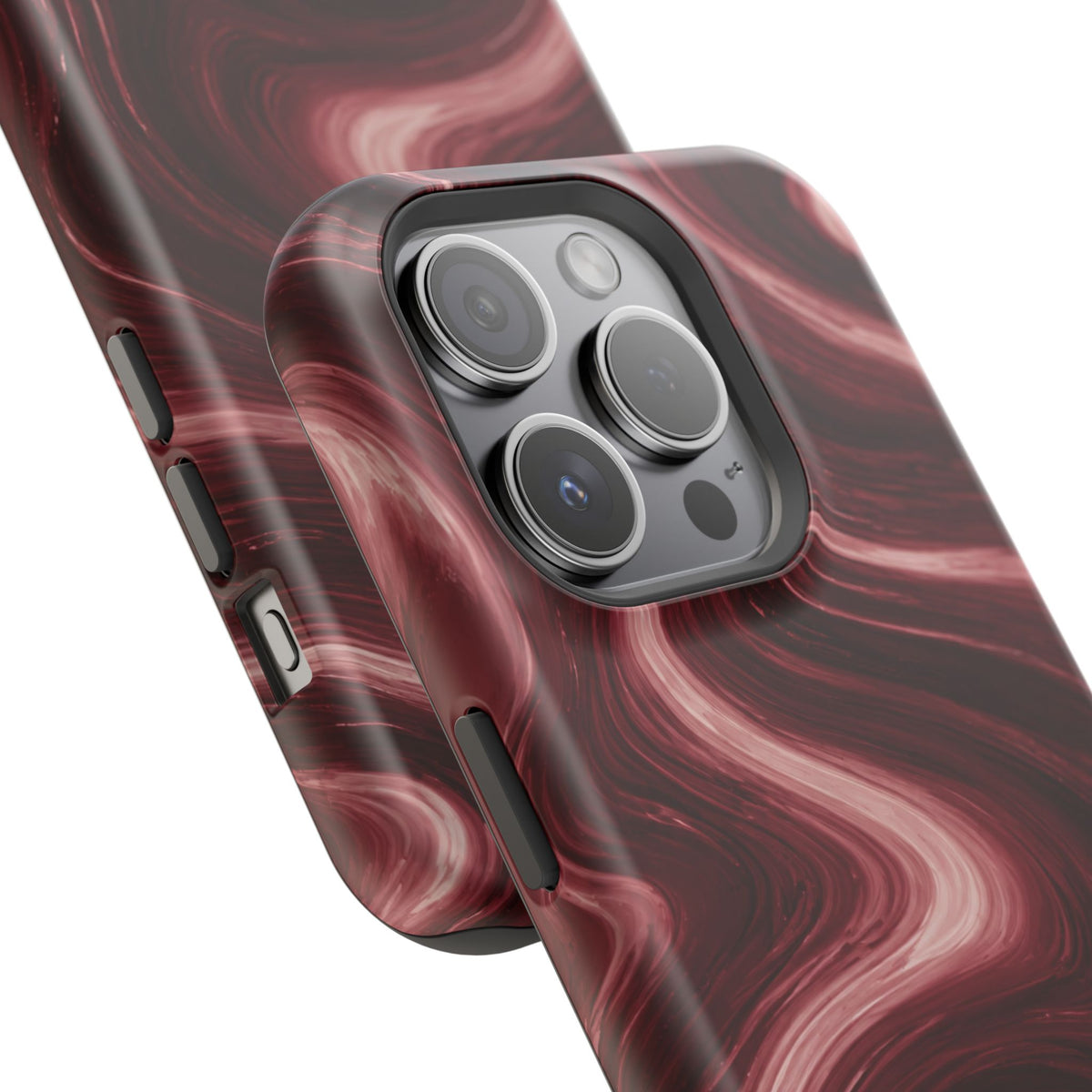 Burgundy Marble Magnetic Phone Case