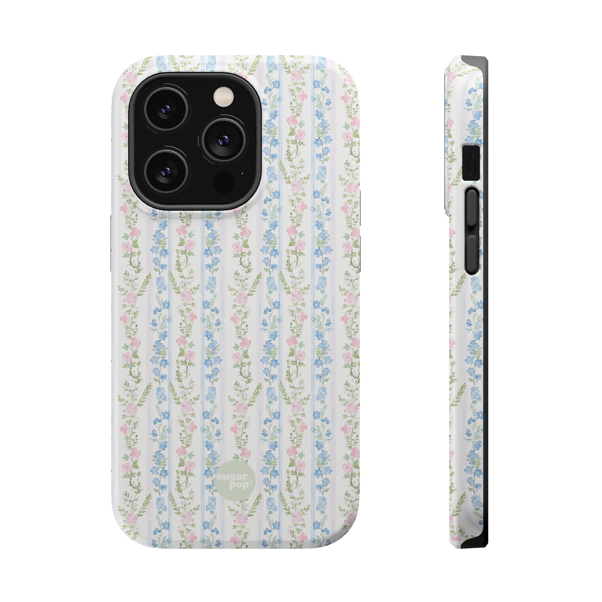 Pastel Floral Pattern Magnetic Tough Case