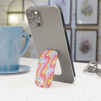 Colorful Swirl Phone Click-On Grip - Trendy Phone Stand Accessory