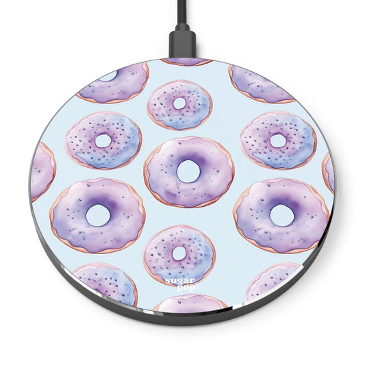 Purple Donuts Wireless Charger - Fast Charging Pad for Sweet Tech Lovers