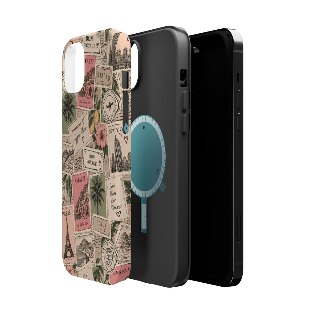 Travel Passport Stamp Magnetic Impact-Resistant Case