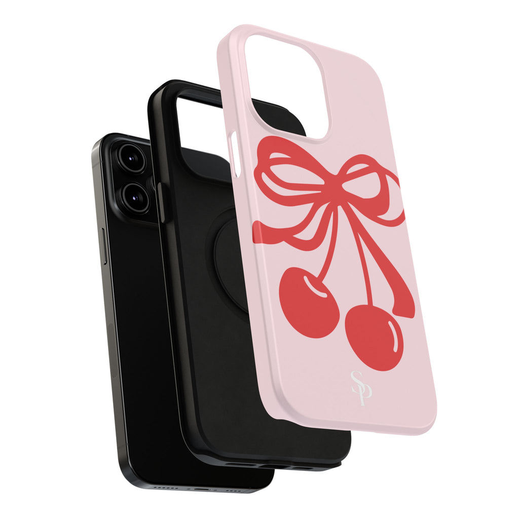 Cherry Bow Impact-Resistant Phone Case