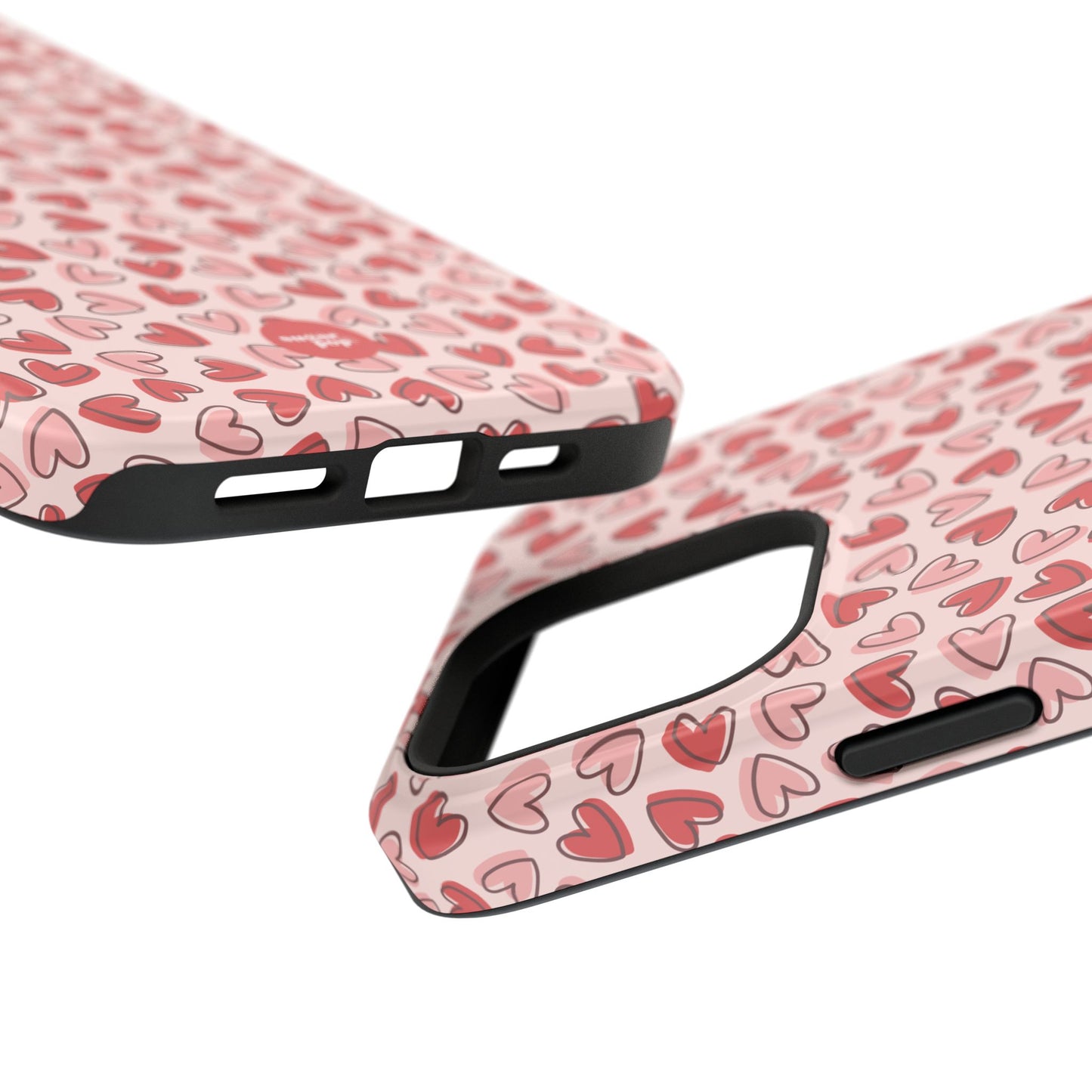 Heart Pattern Impact-Resistant Phone Case - Stylish Protection for Valentine's Day & Everyday Love