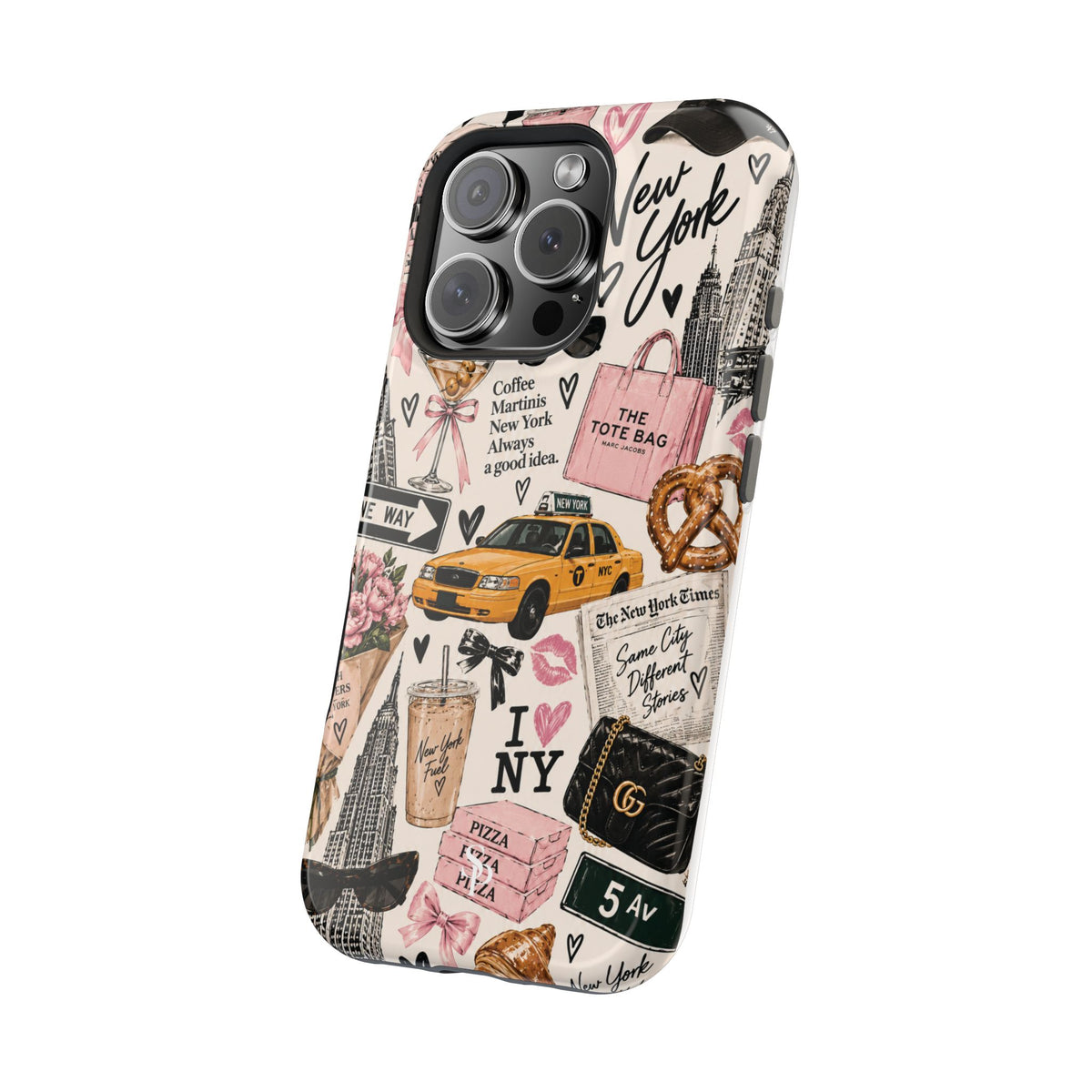 Pink New York Magnetic Phone Case