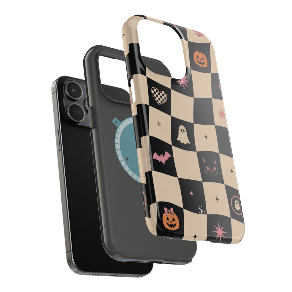 Halloween Checkerboard Magnetic Phone Case