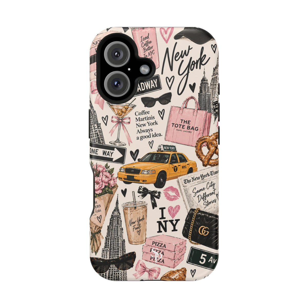 Pink New York Magnetic Phone Case