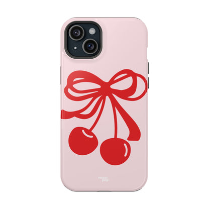 Cherry Bow Impact-Resistant Phone Case