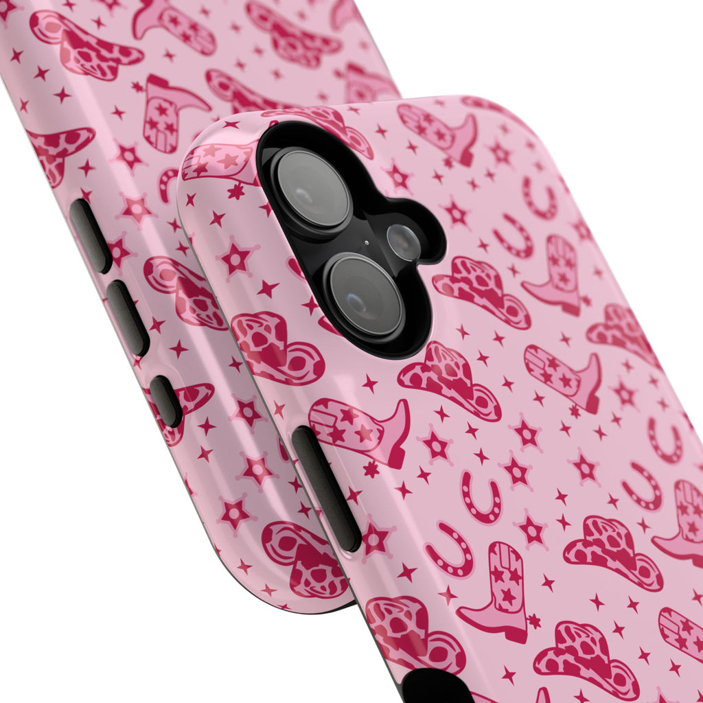 Pink Cowgirl Impact-Resistant Case