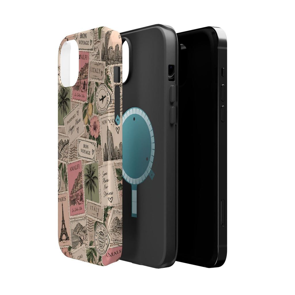 Travel Passport Stamp Magnetic Impact-Resistant Case