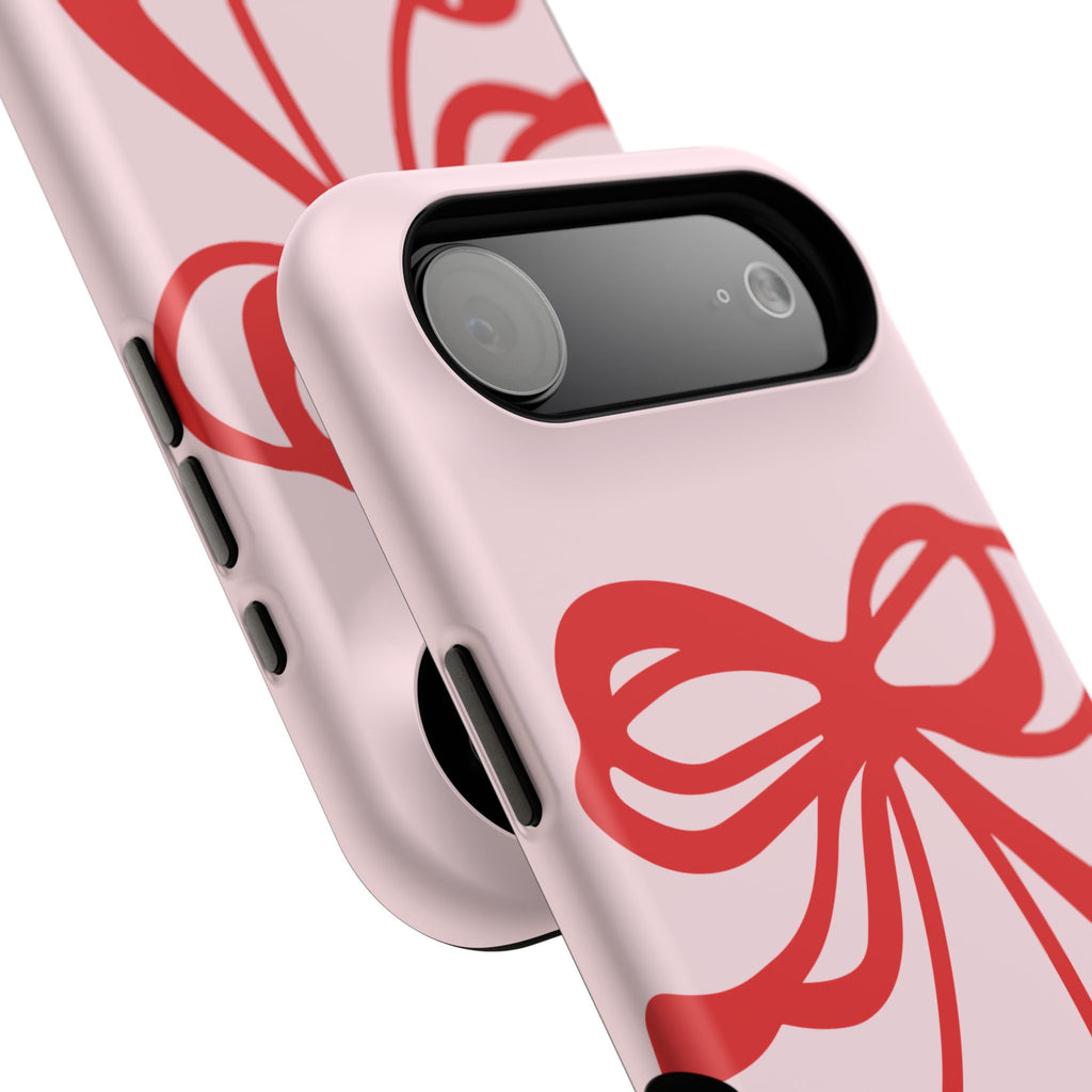 Cherry Bow Impact-Resistant Phone Case