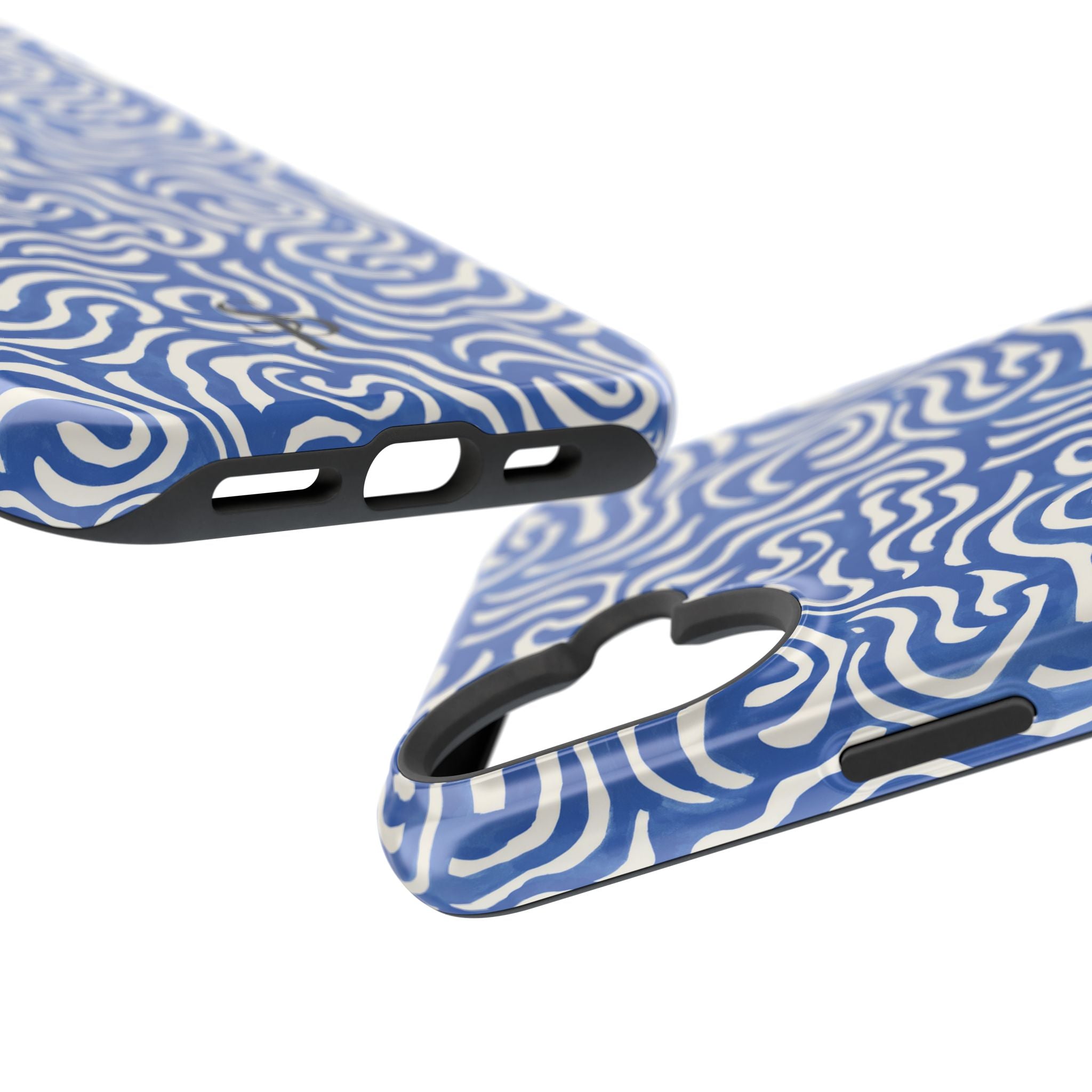 Blue Abstract Swirl Magnetic Impact Phone Case