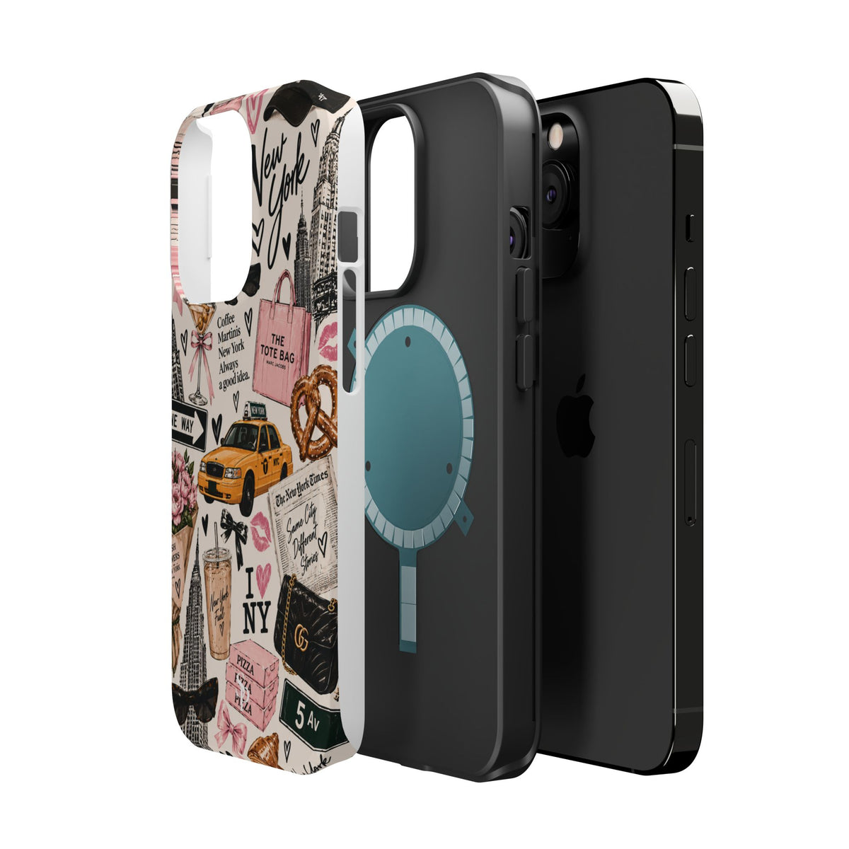 Pink New York Magnetic Phone Case