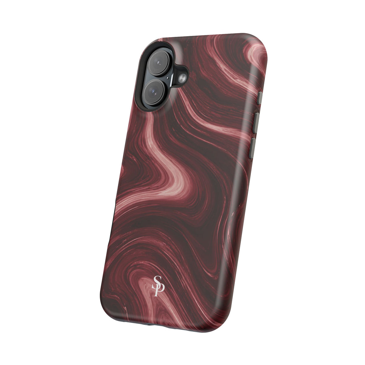 Burgundy Marble Magnetic Phone Case