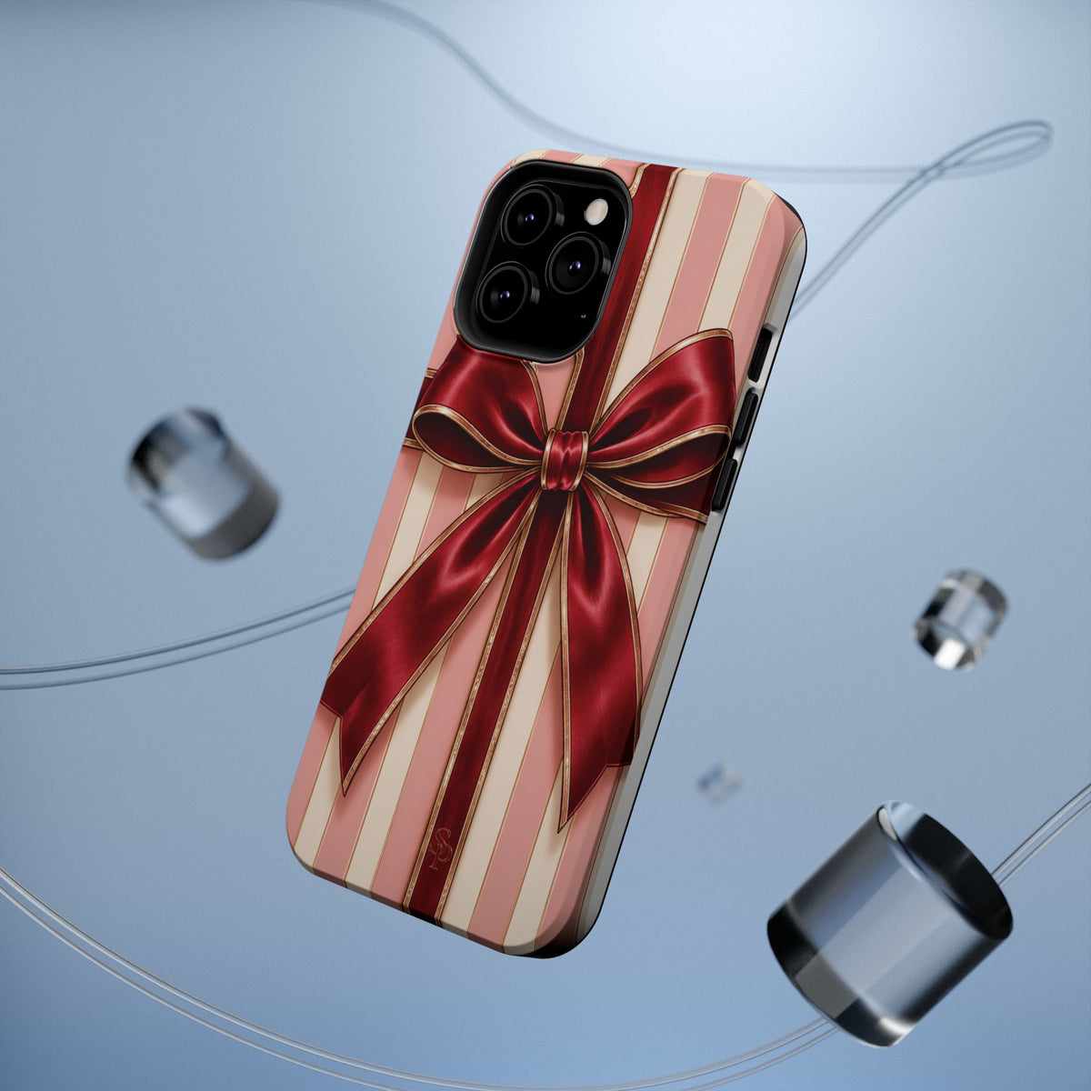 Red Bow Gift Wrap Magnetic Phone Case