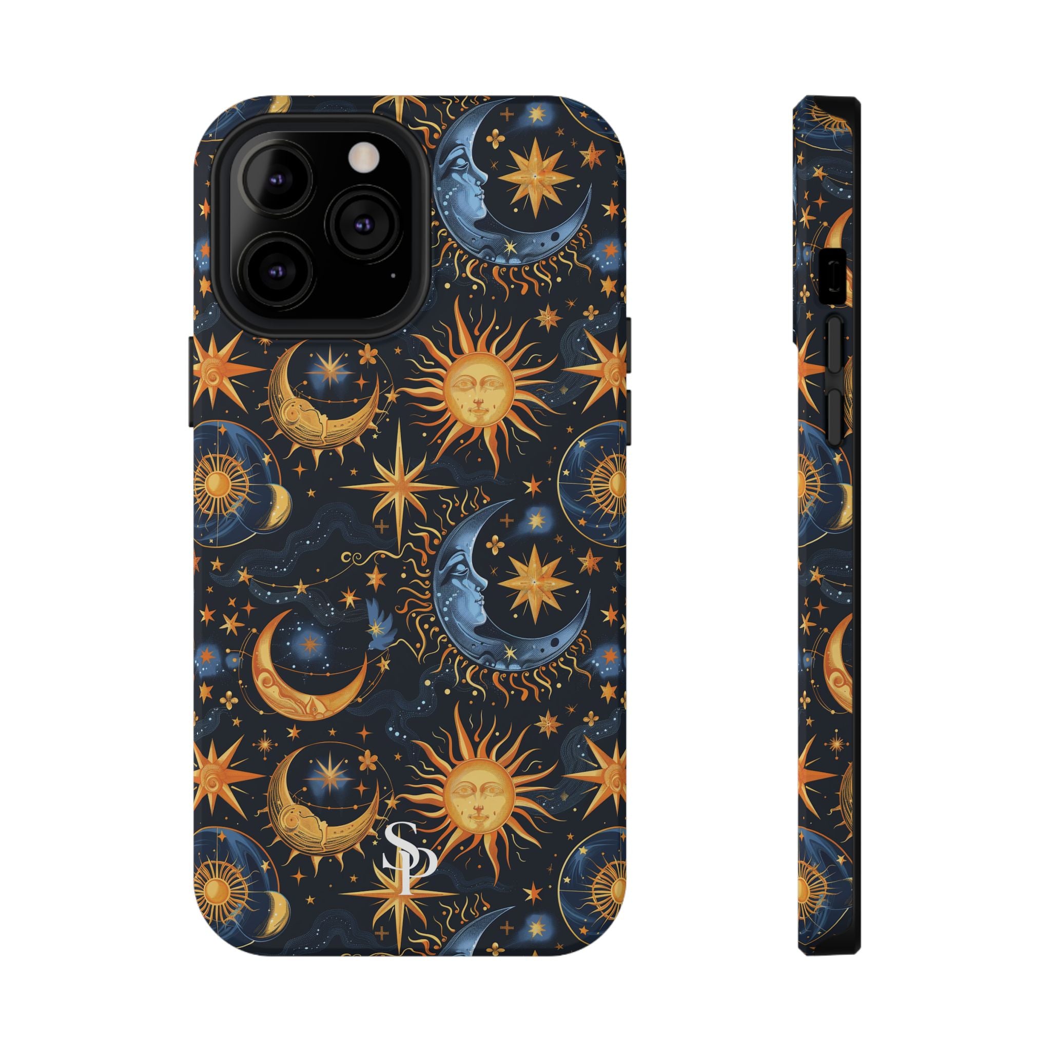 Celestial Sun and Moon Impact-Resistant Phone Case