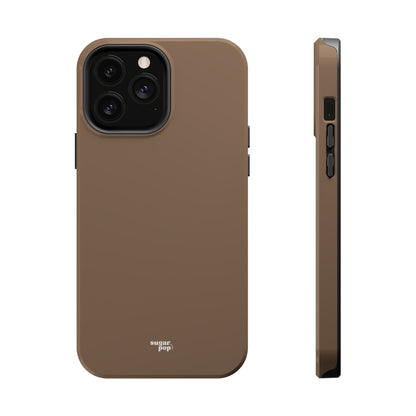 Brown Magnetic Tough Cases for Phones - Secure & Sleek Design