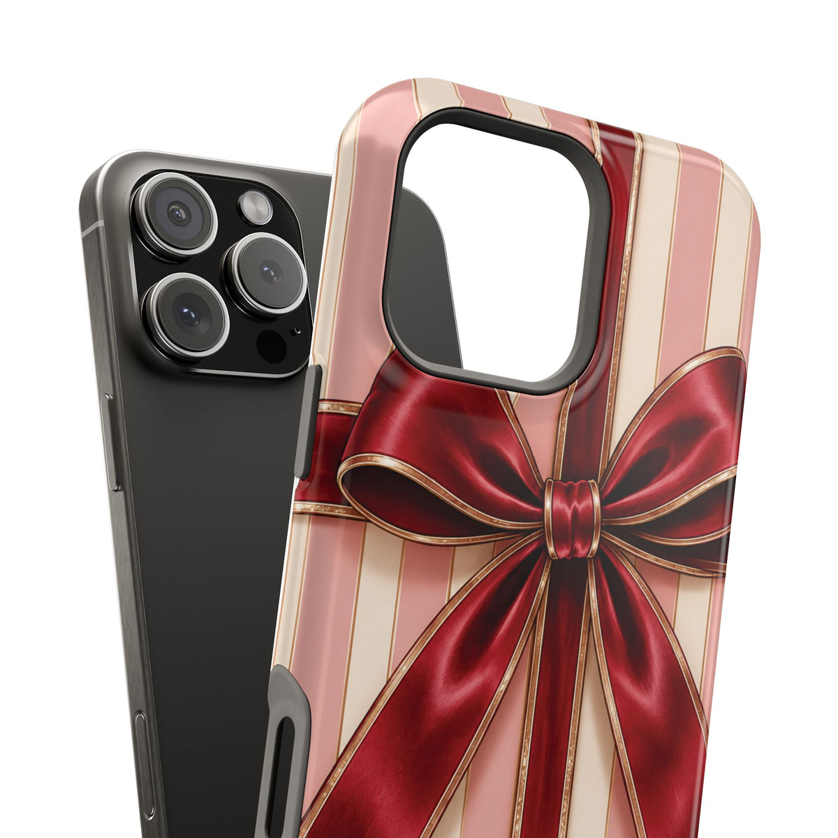 Red Bow Gift Wrap Magnetic Phone Case
