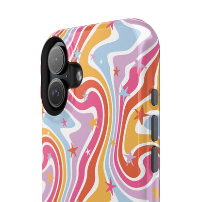 Colorful Impact-Resistant Phone Case - Vibrant Swirl Design