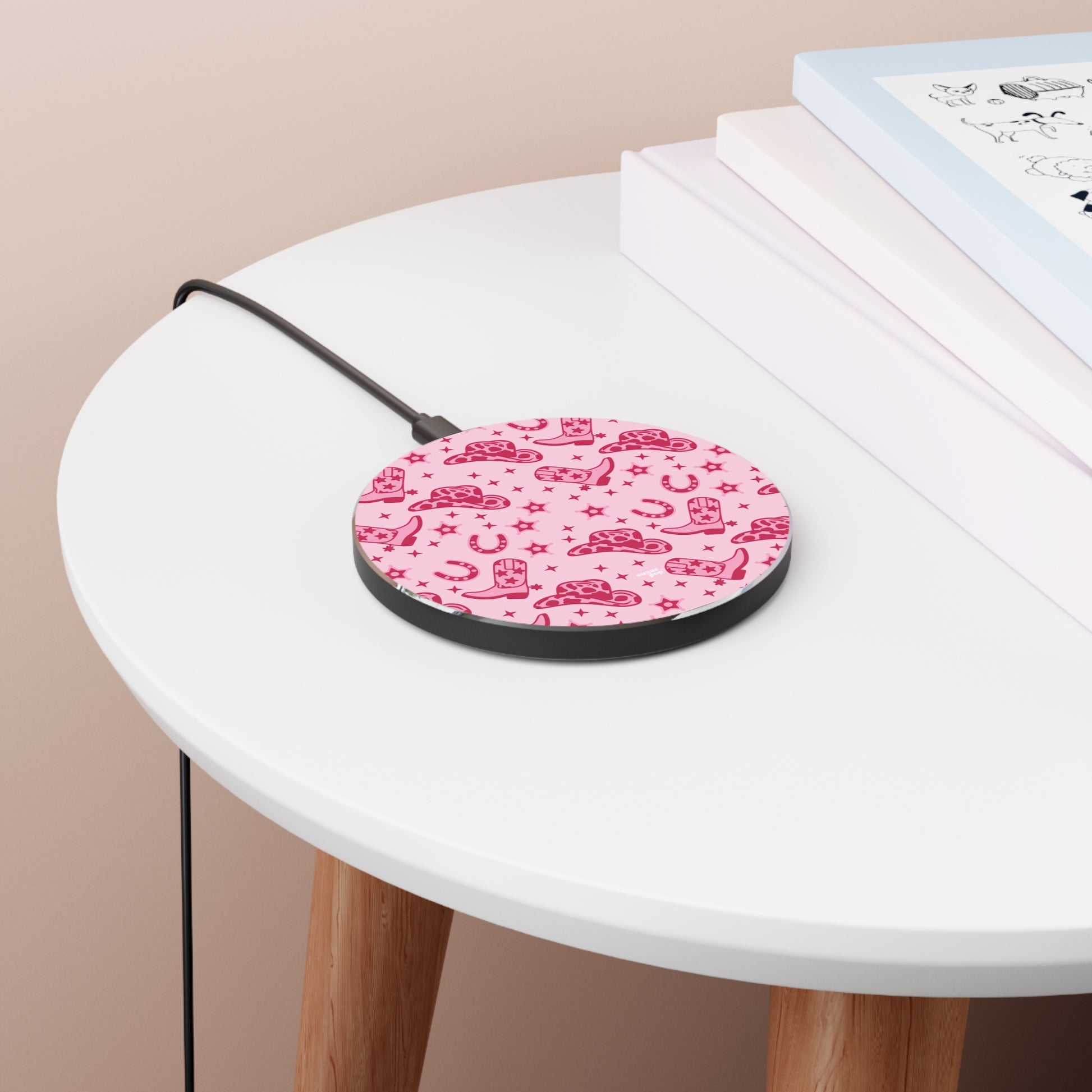 Pink Cowgirl Wireless Charger - Sugar Pop Cases