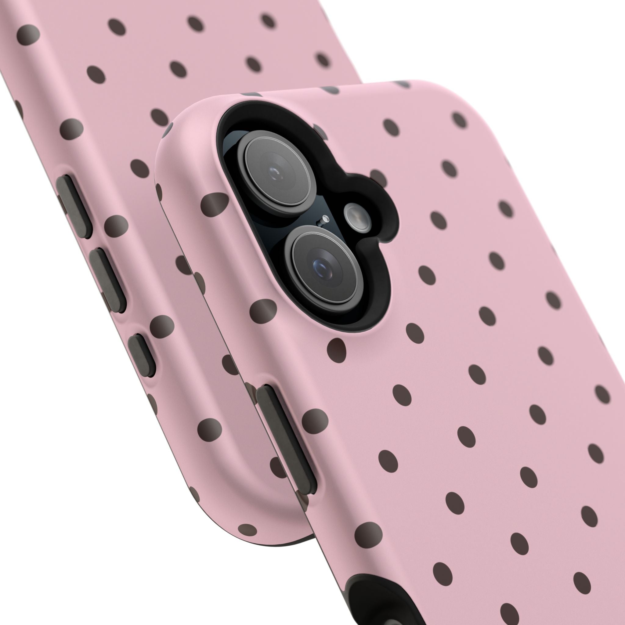 Pink Polka Dot Magnetic Impact Phone Case